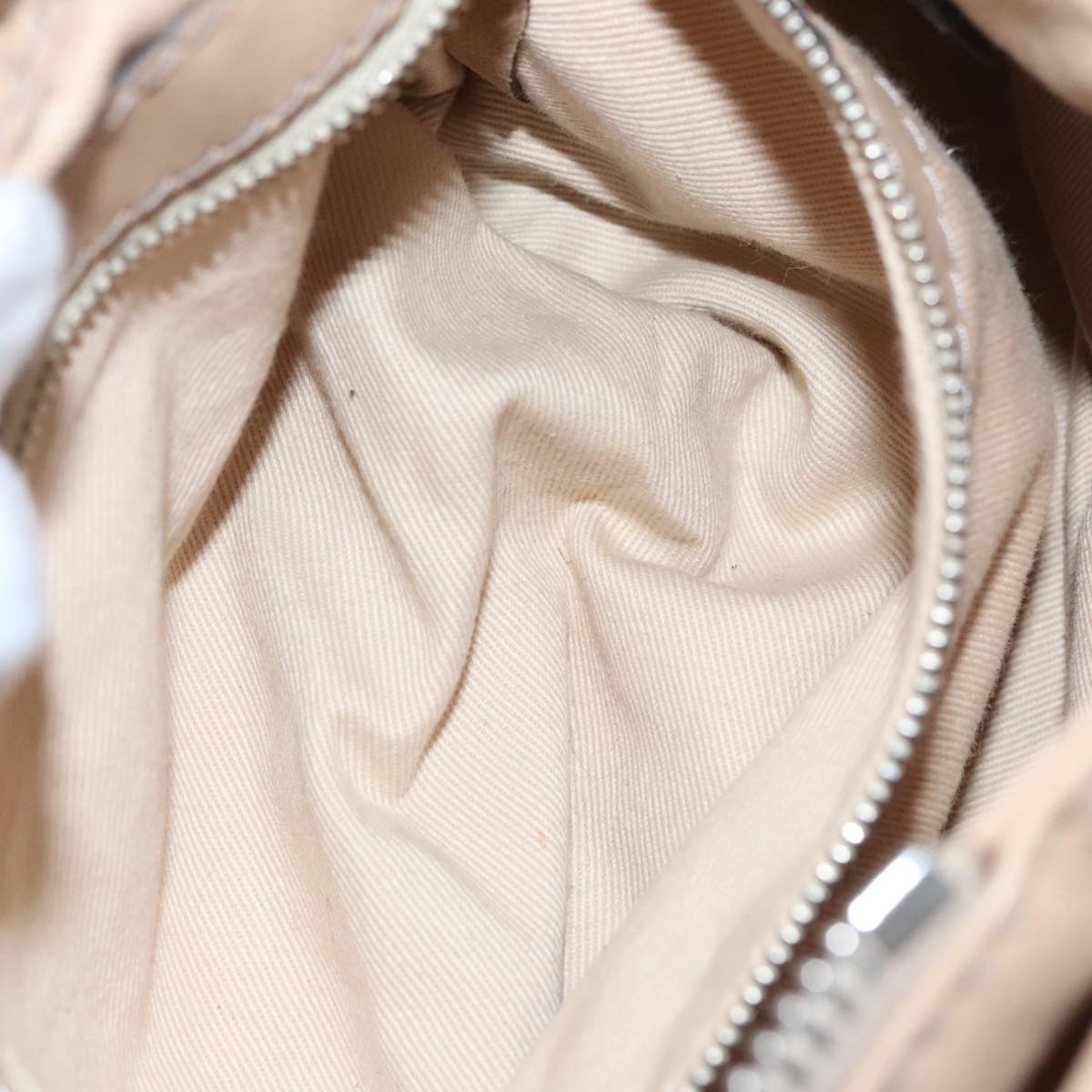 Chloe Paddington Mini Hand Bag Leather Beige Silver 111190