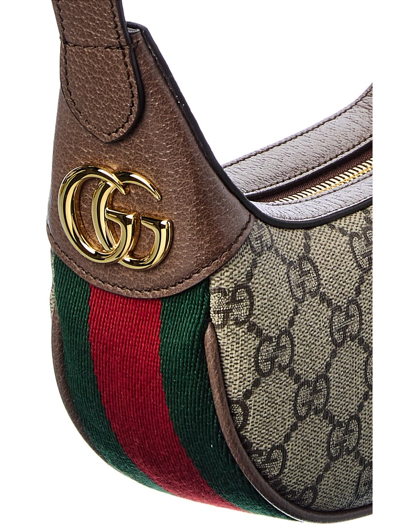 Gucci Ophidia Mini Gg Supreme Canvas & Leather Shoulder Bag