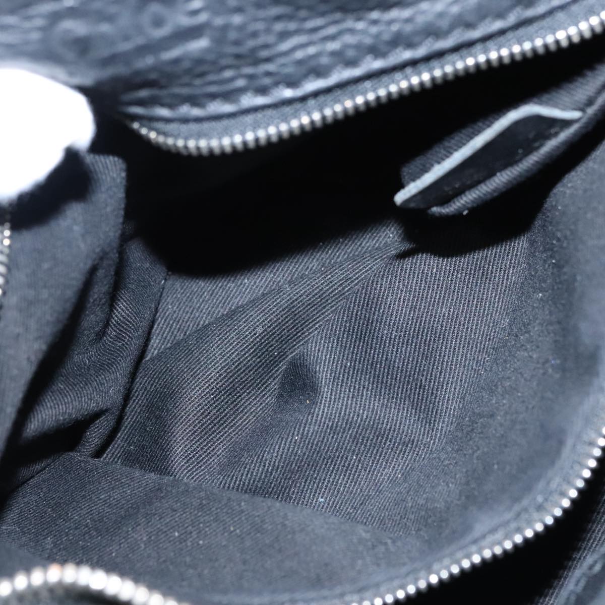 Chloe Paddington Hand Bag Leather Black Silver 112426