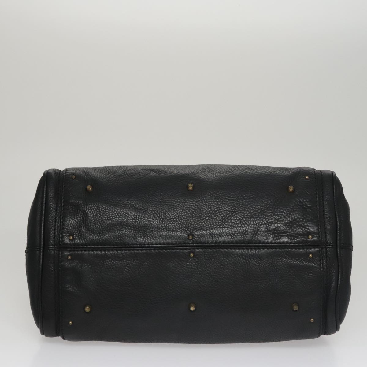 Chloe Paddington Hand Bag Leather Black Silver 112426