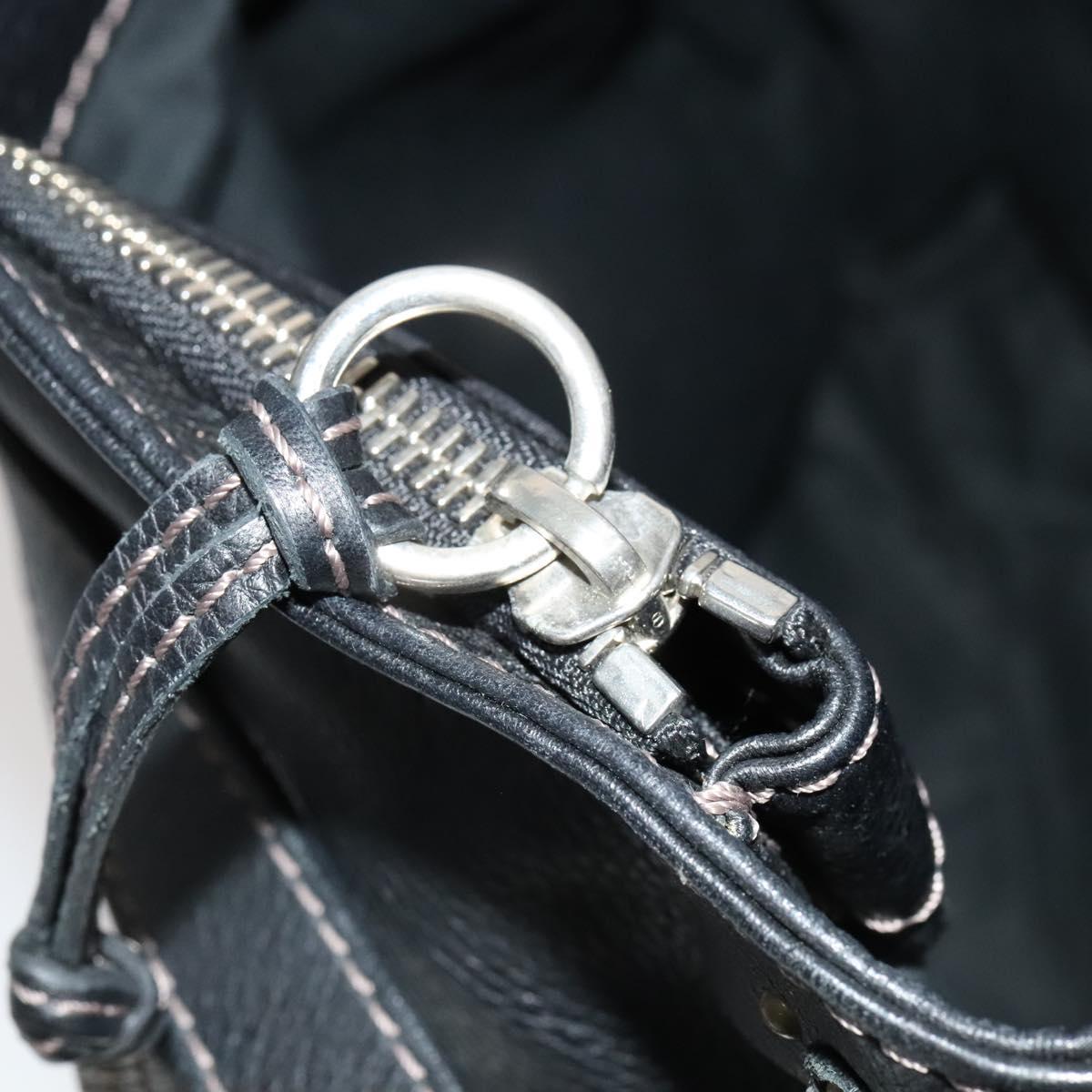 Chloe Paddington Shoulder Bag Leather Black 112596