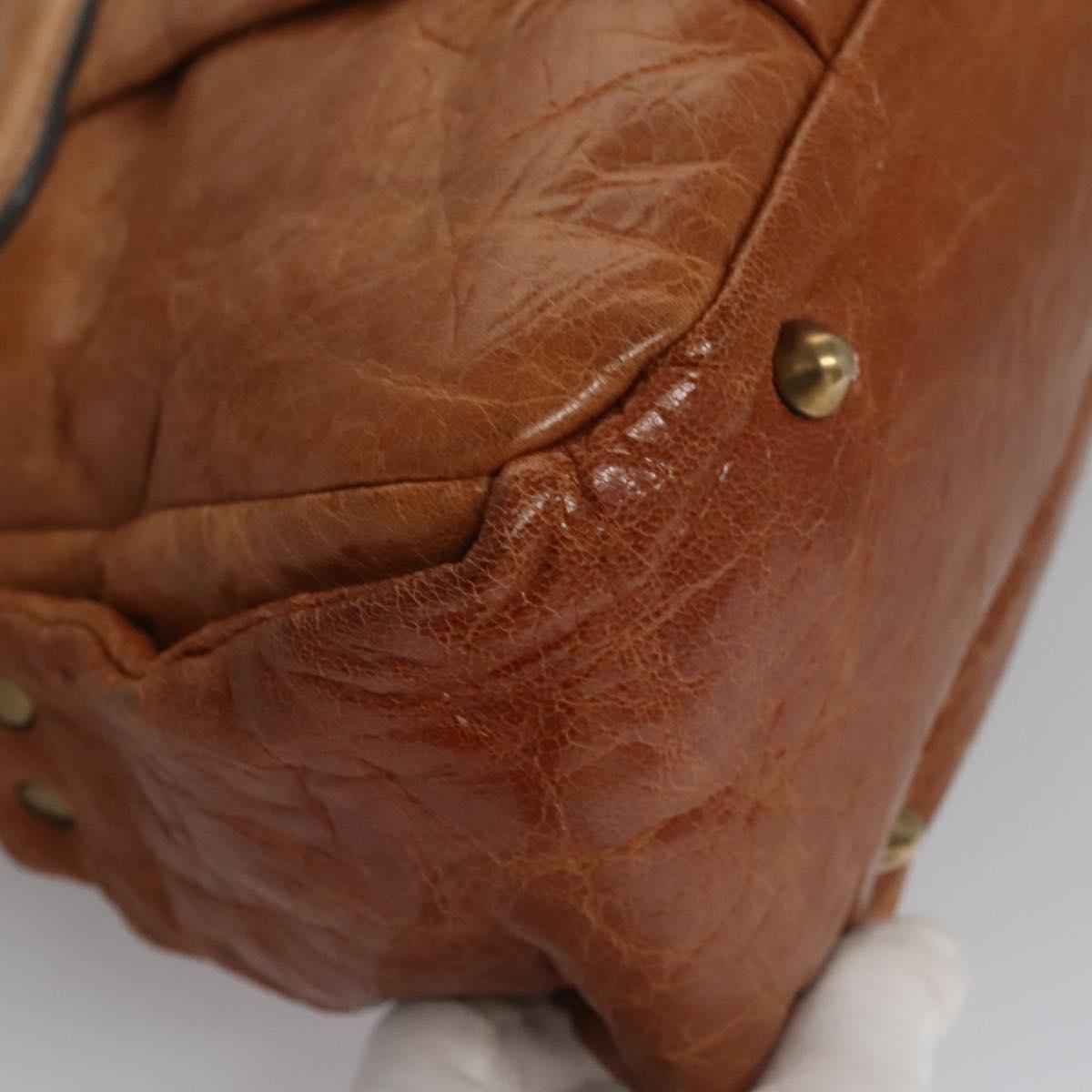 Chloe Hand Bag Leather Brown 113163