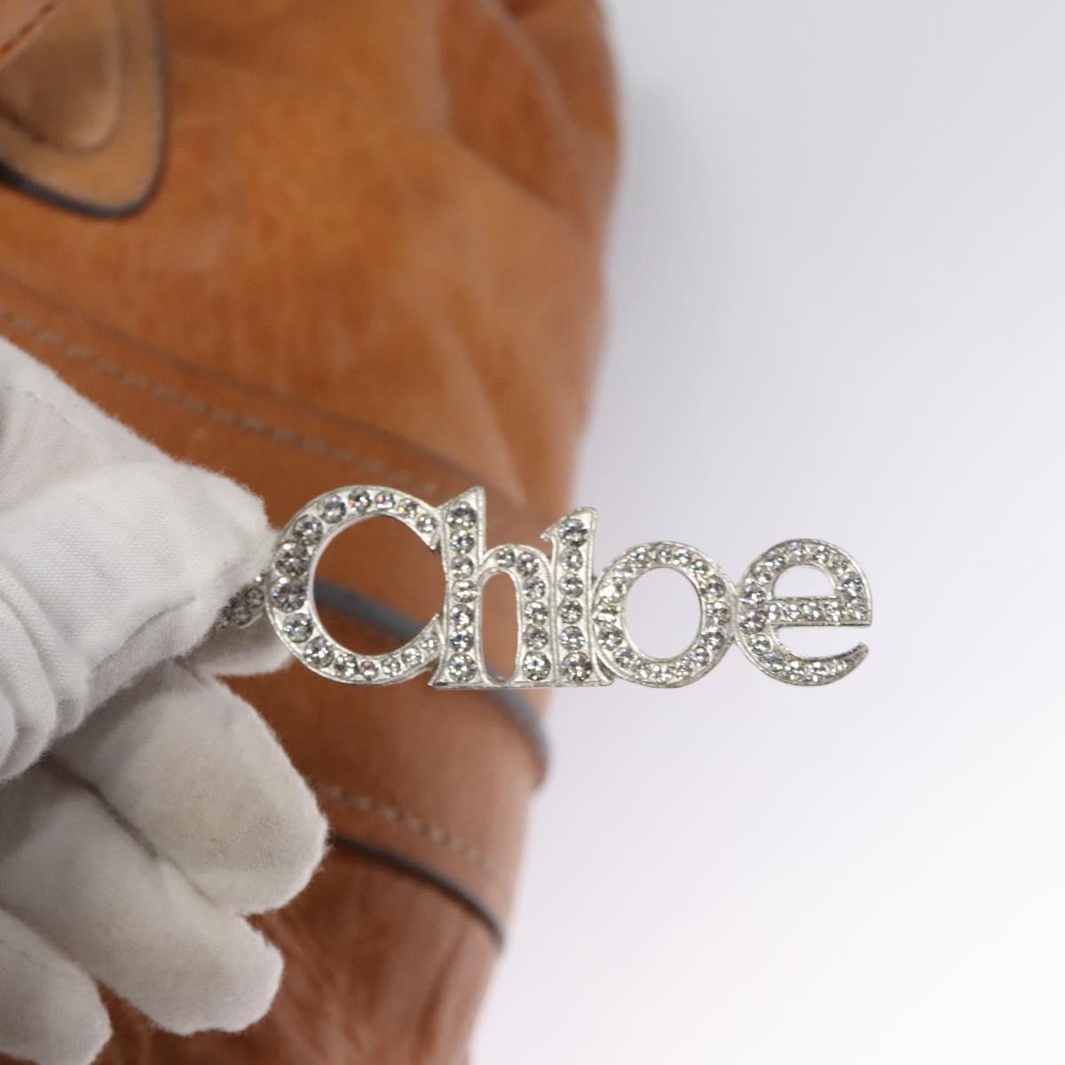 Chloe Hand Bag Leather Brown 113163