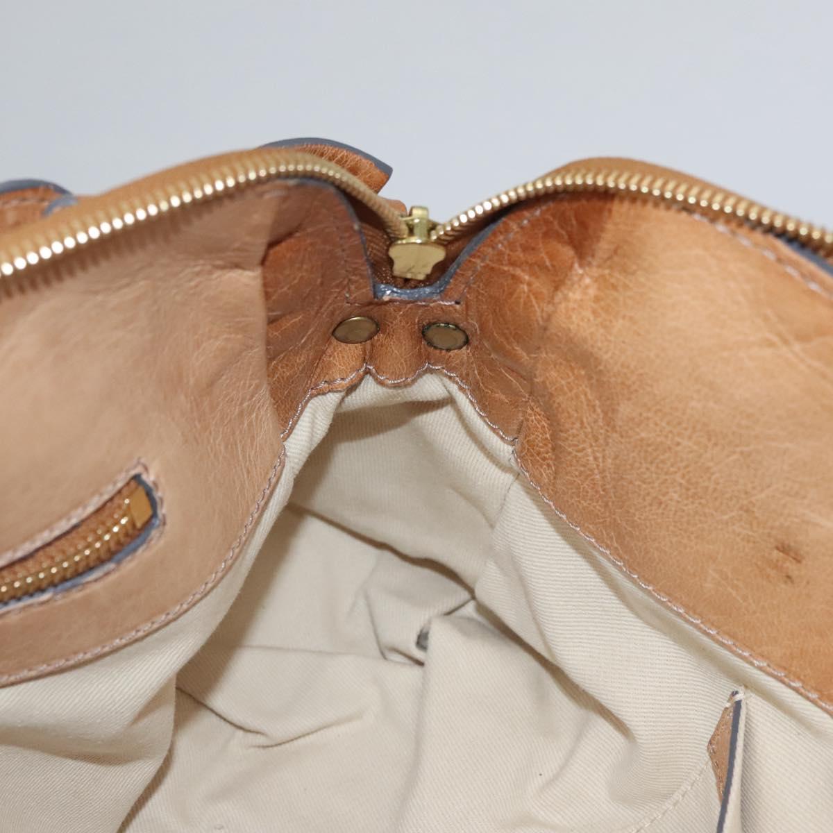 Chloe Hand Bag Leather Brown 113163