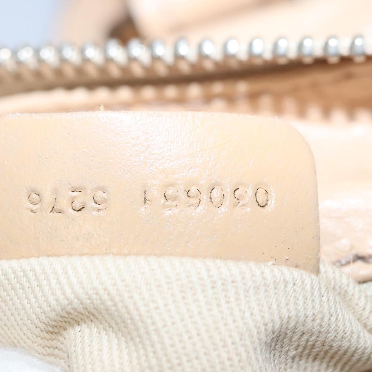 Chloe Paddington Hand Bag Leather Beige Silver gold 113238