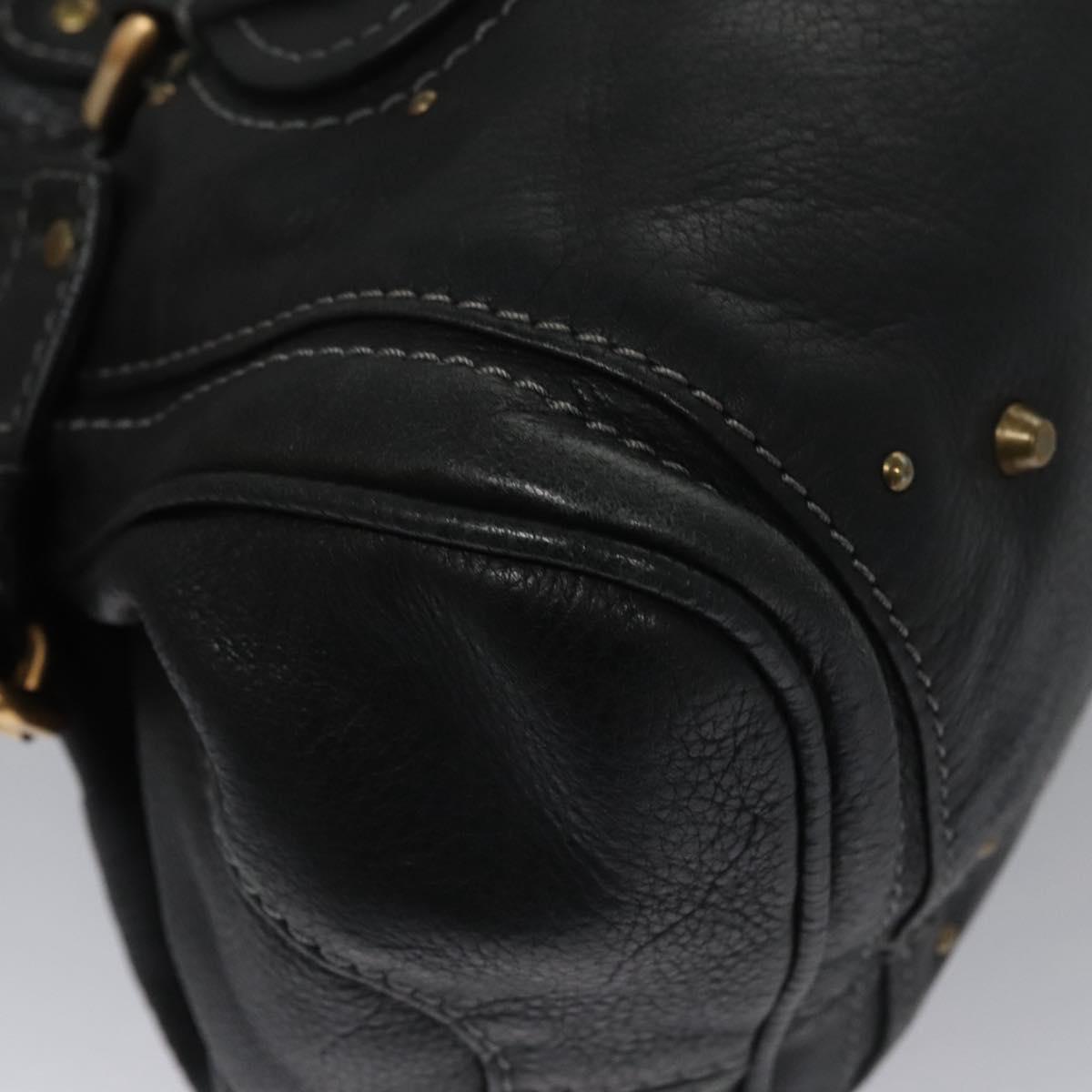 Chloe Paddington Hand Bag Leather Black 113850