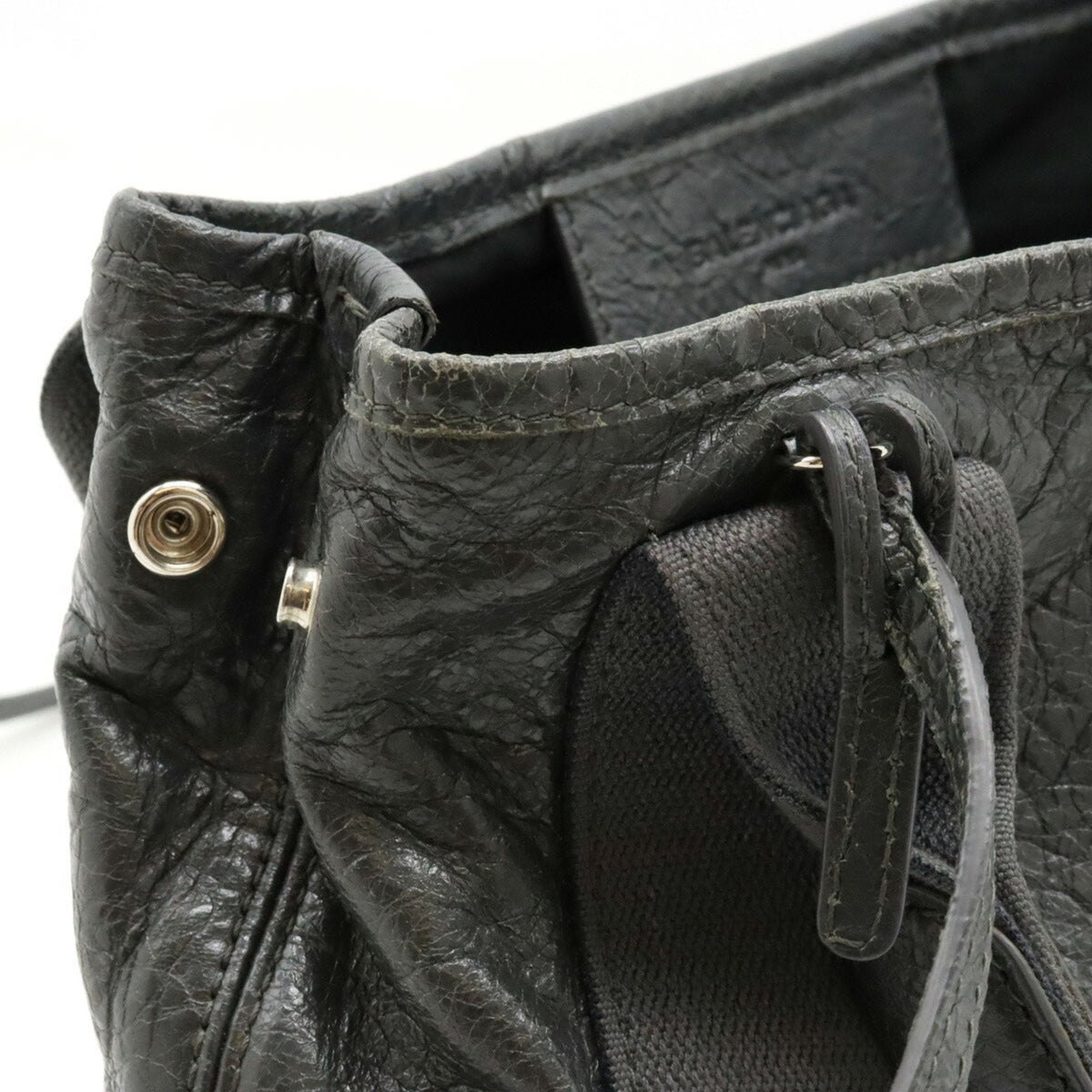 balenciaga Navy Cabas Tote