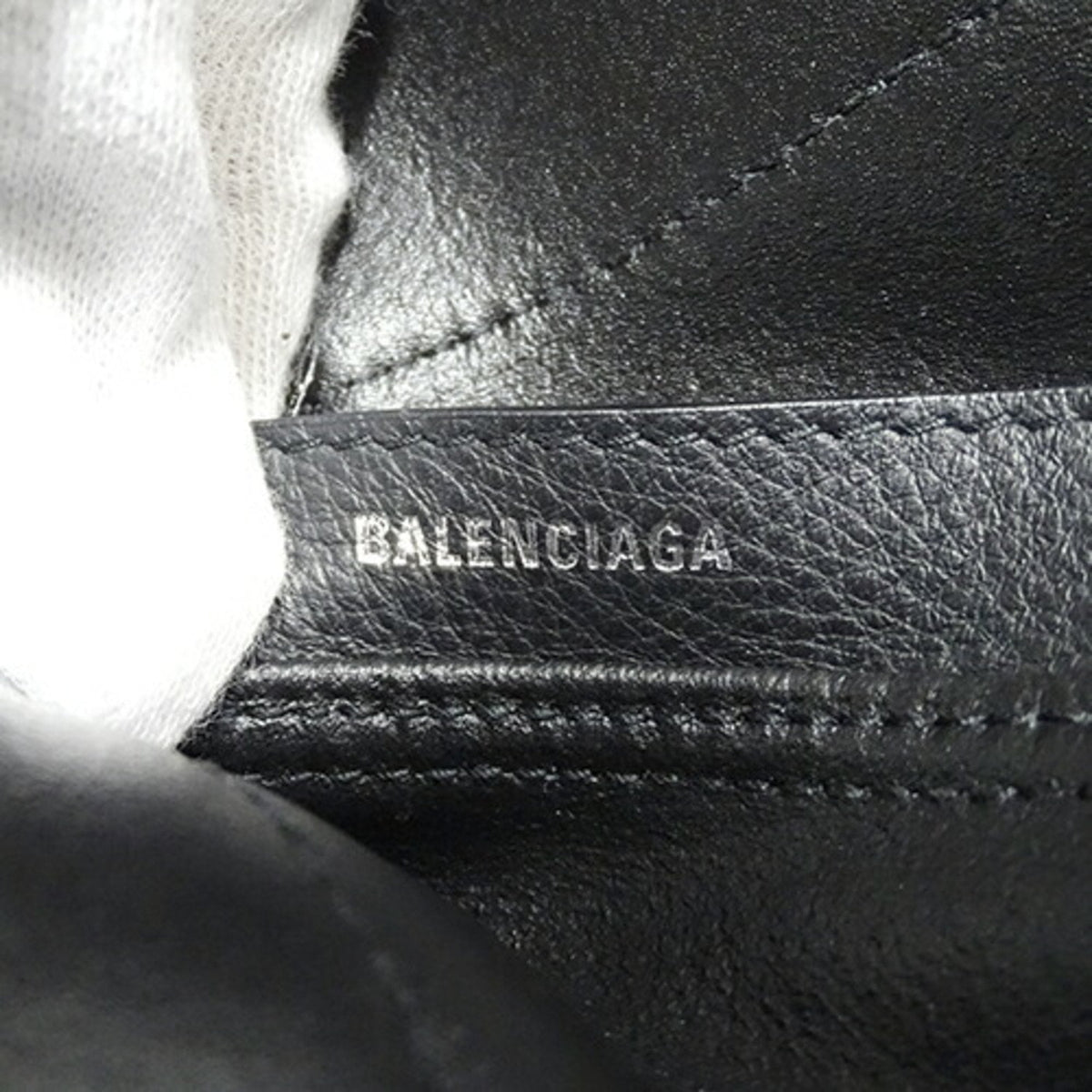 balenciaga Navy Cabas Handbag