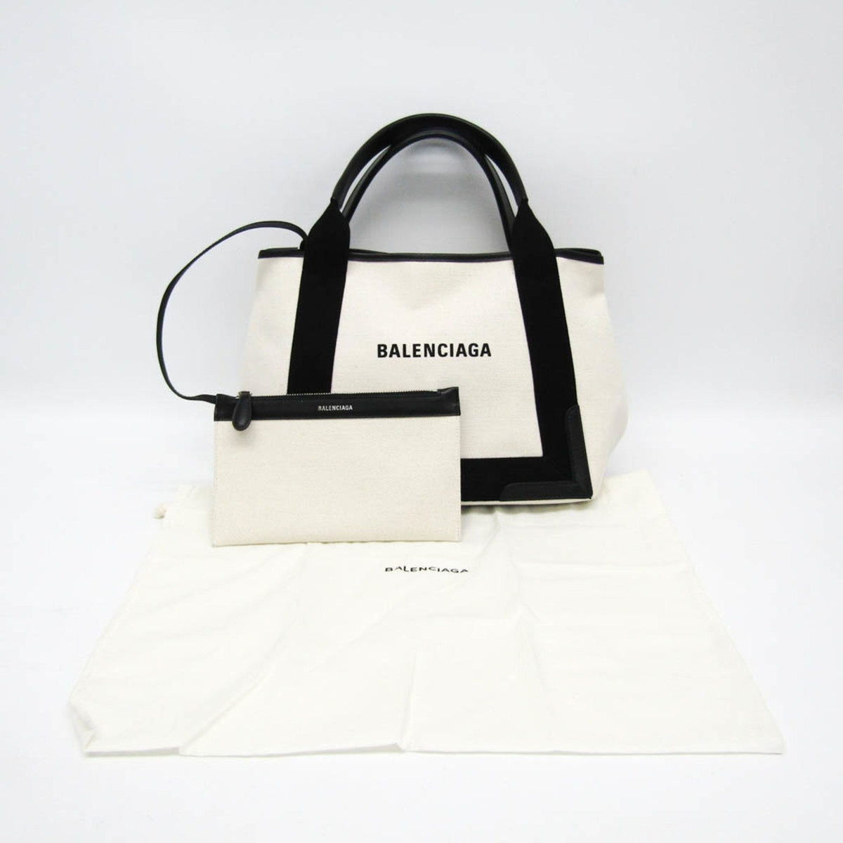 balenciaga Navy Cabas Handbag
