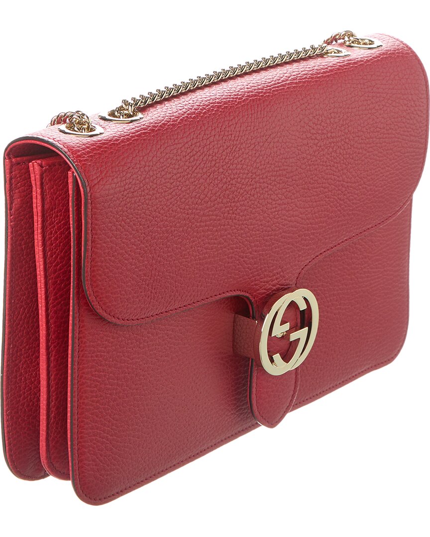 Gucci Interlocking G Leather Shoulder Bag