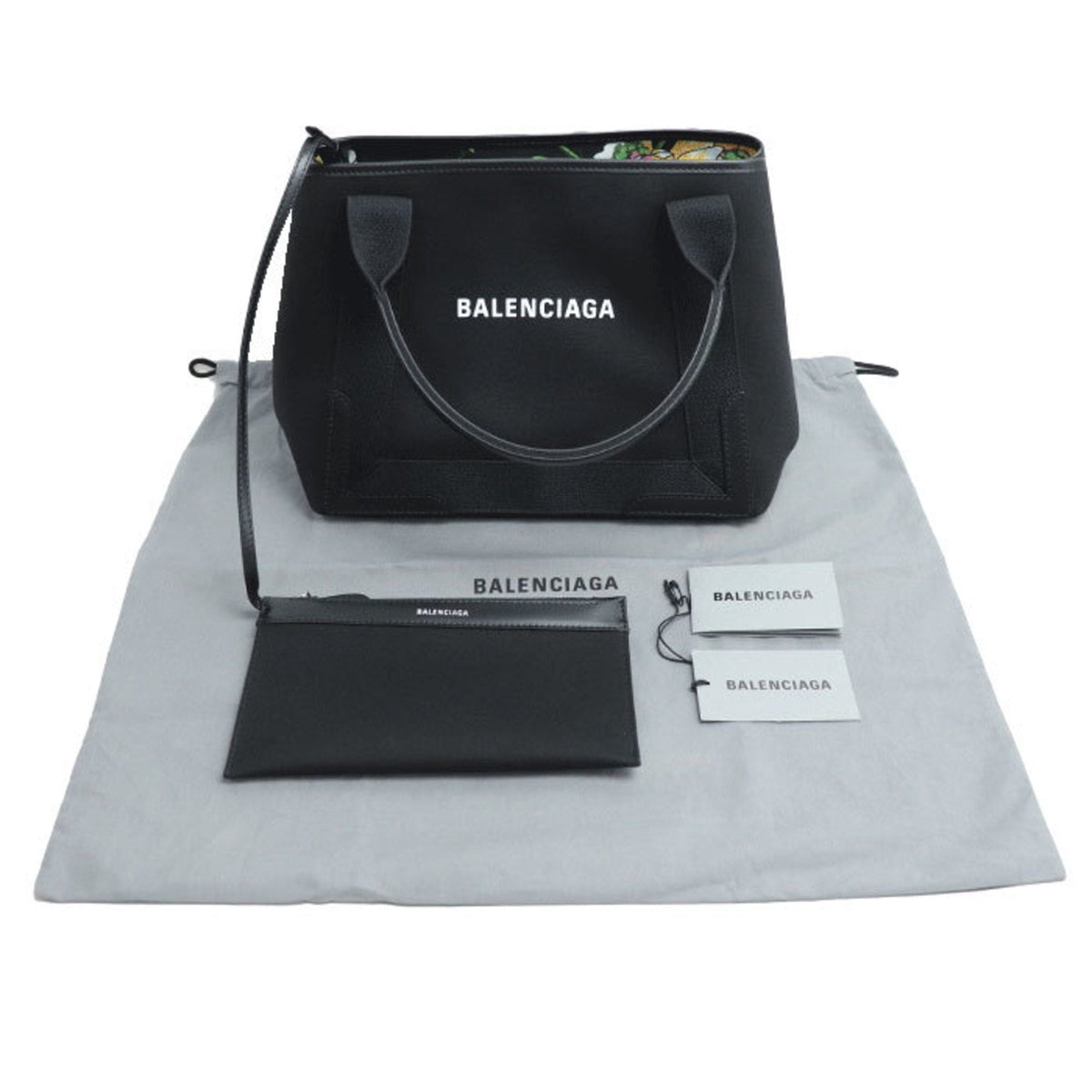 balenciaga Navy Cabas Handbag