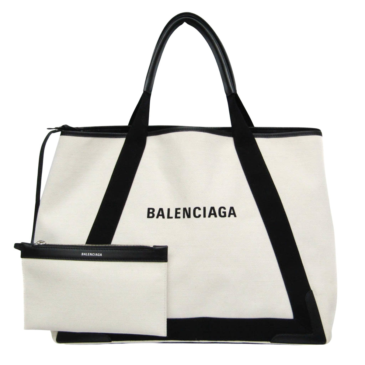balenciaga Navy Cabas Tote