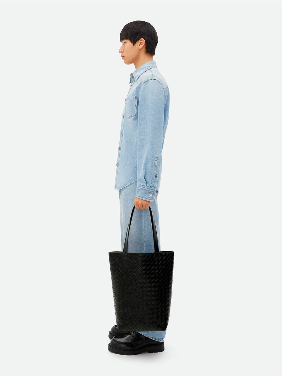 Bottega Veneta Men Borsa Tote Intrecciato Piccola