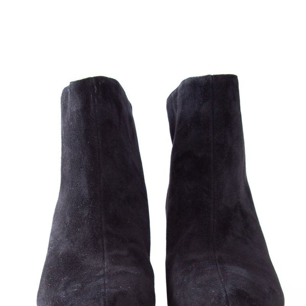 Alaia Black Suede Ankle Booties SZ 38.5