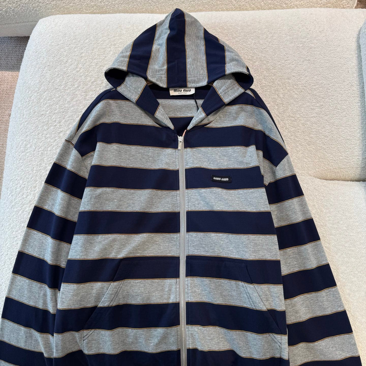 MIU M ZIP HOODIE
