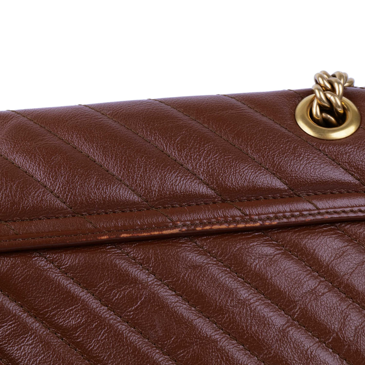 Gucci Mini Marmont Caramel Shoulder Bag.