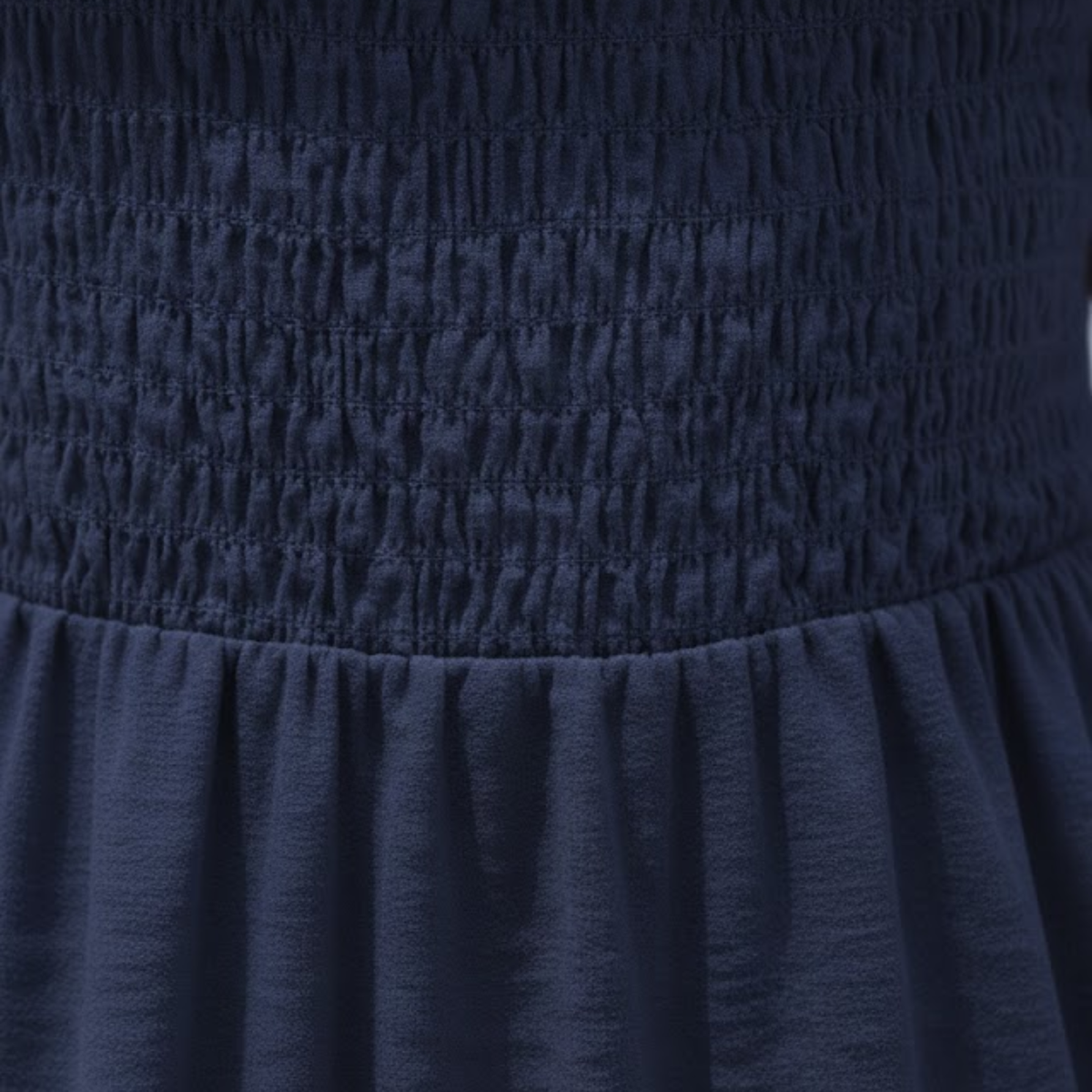 Evie | Midi Dress with Smocked Bodice