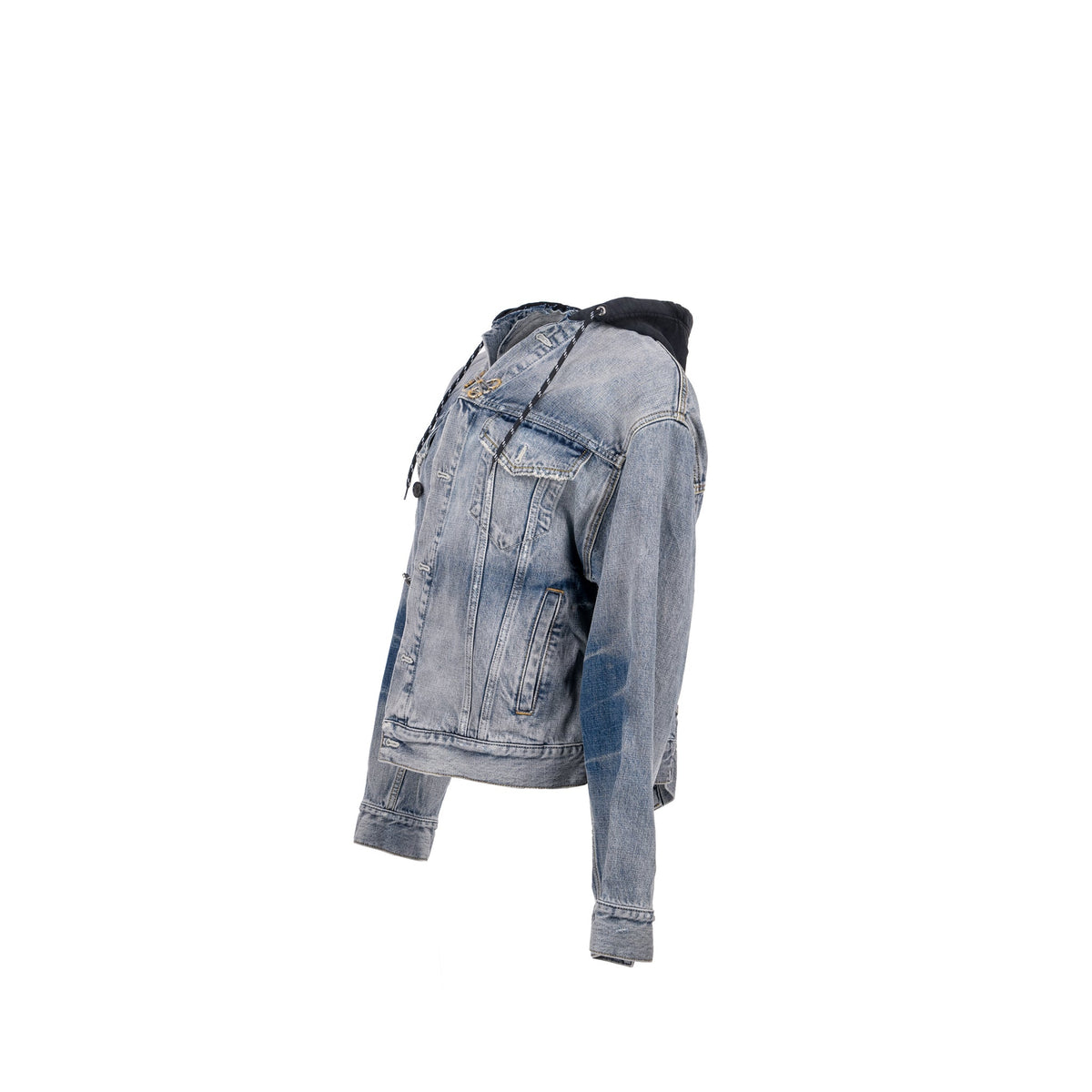 balenciaga size 38 denim jacket blue