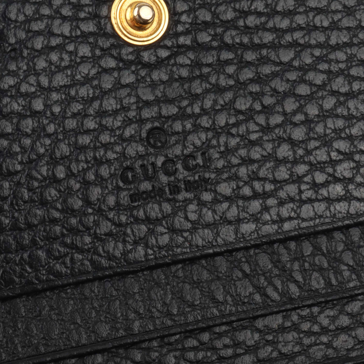 Gucci GG Black Card Case Coin Wallet.