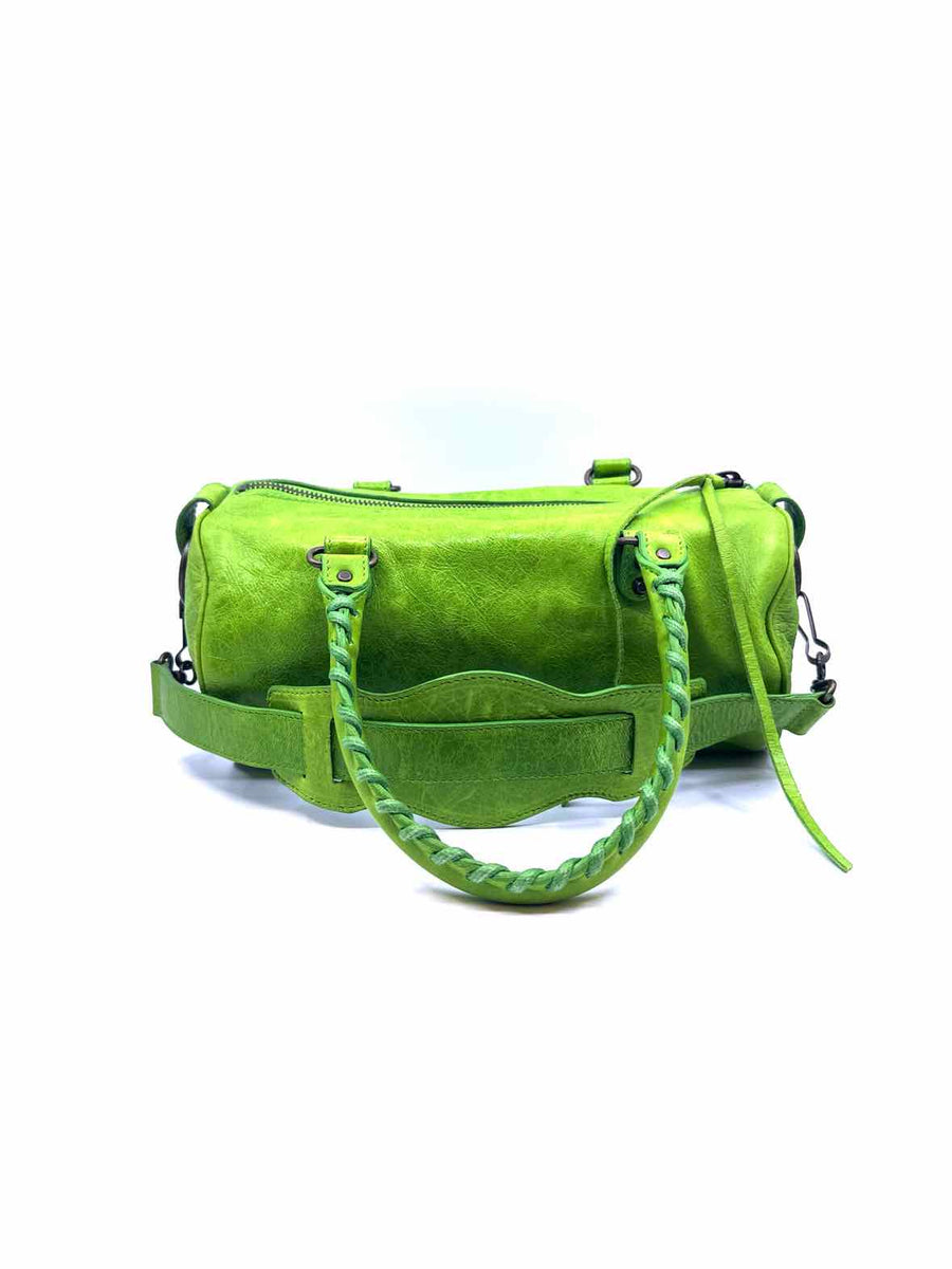 BALENCIAGA Green Leather Handbag