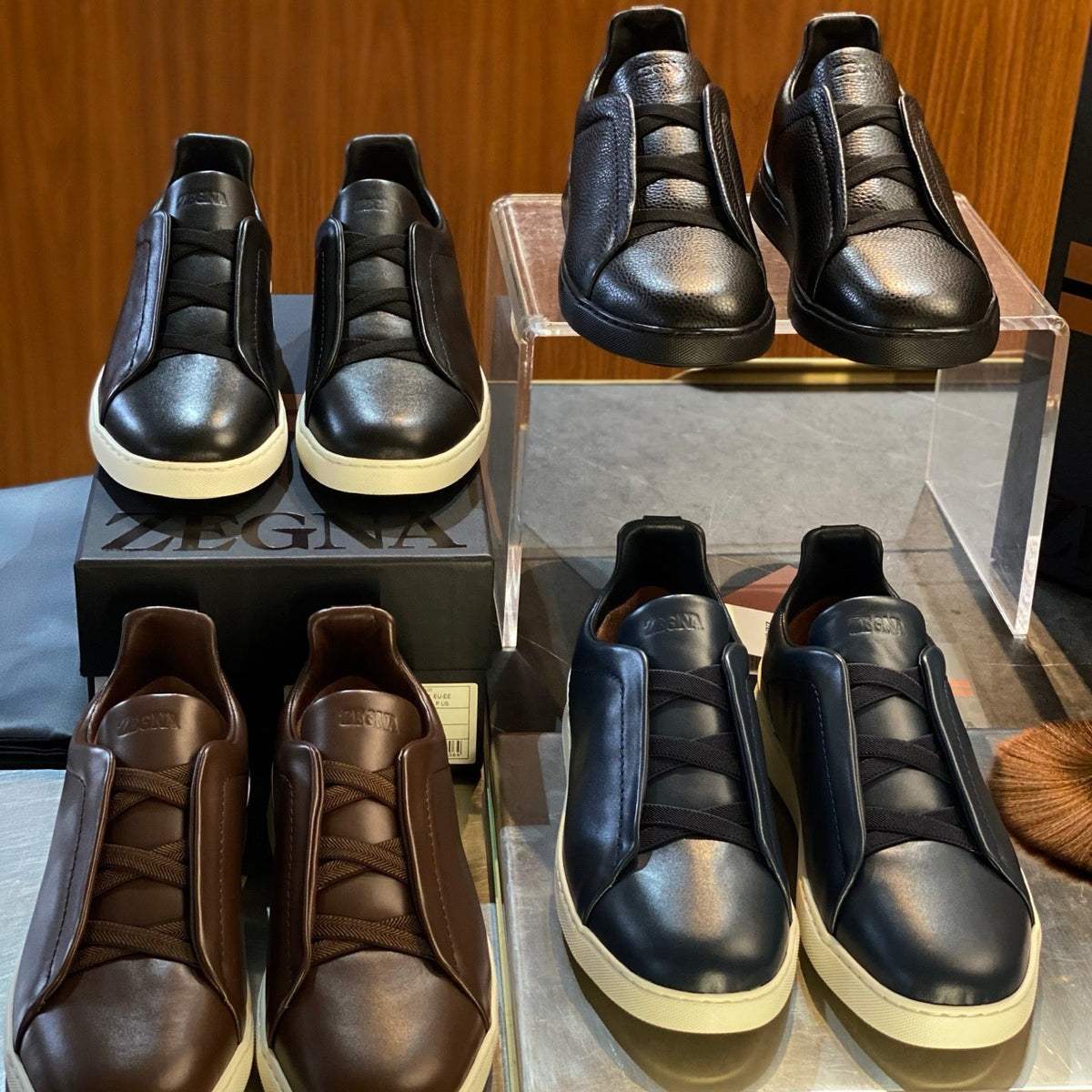 ZEGN TRIPLE STITCH SNEAKER