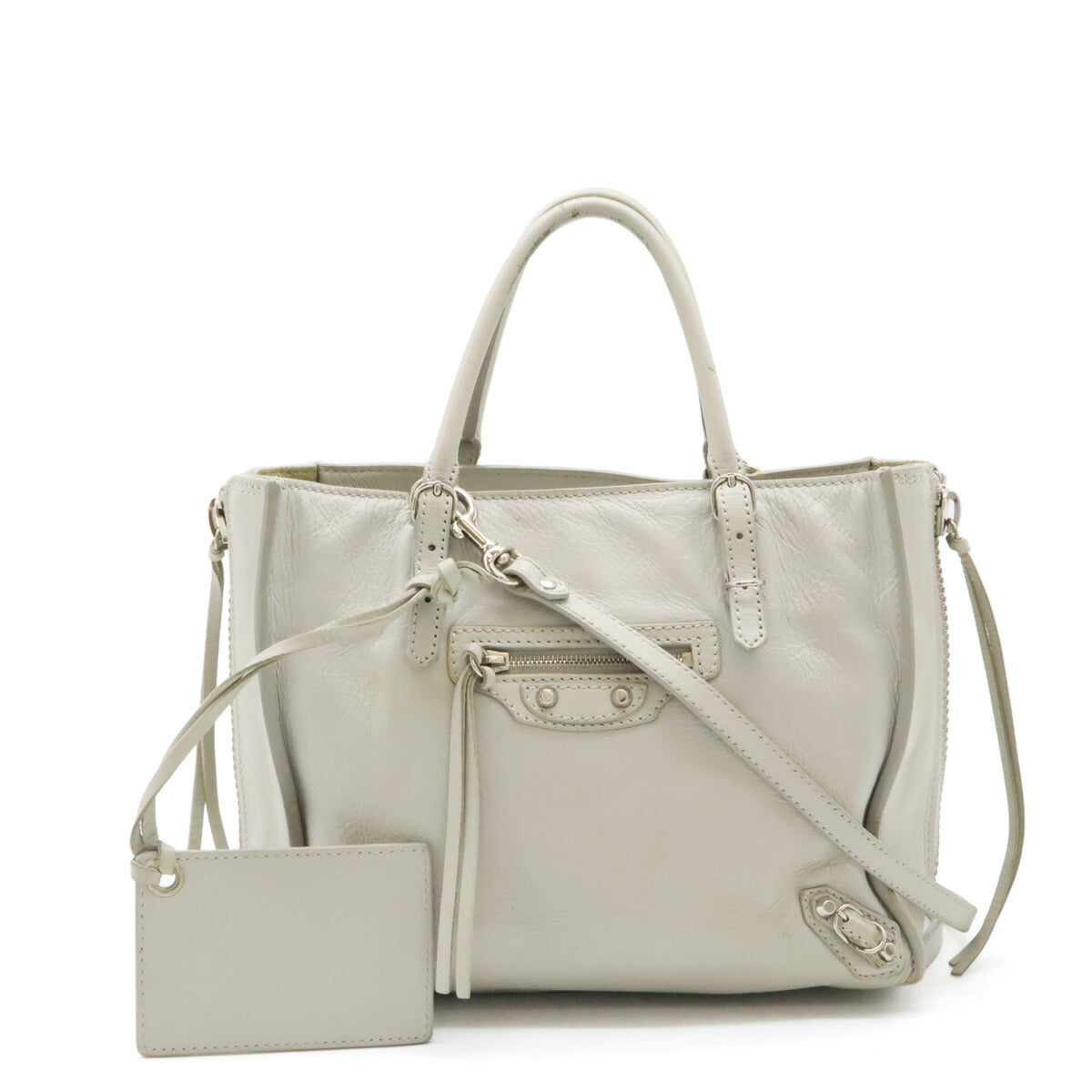 balenciaga Mini Paper Leather Handbag 2WAY