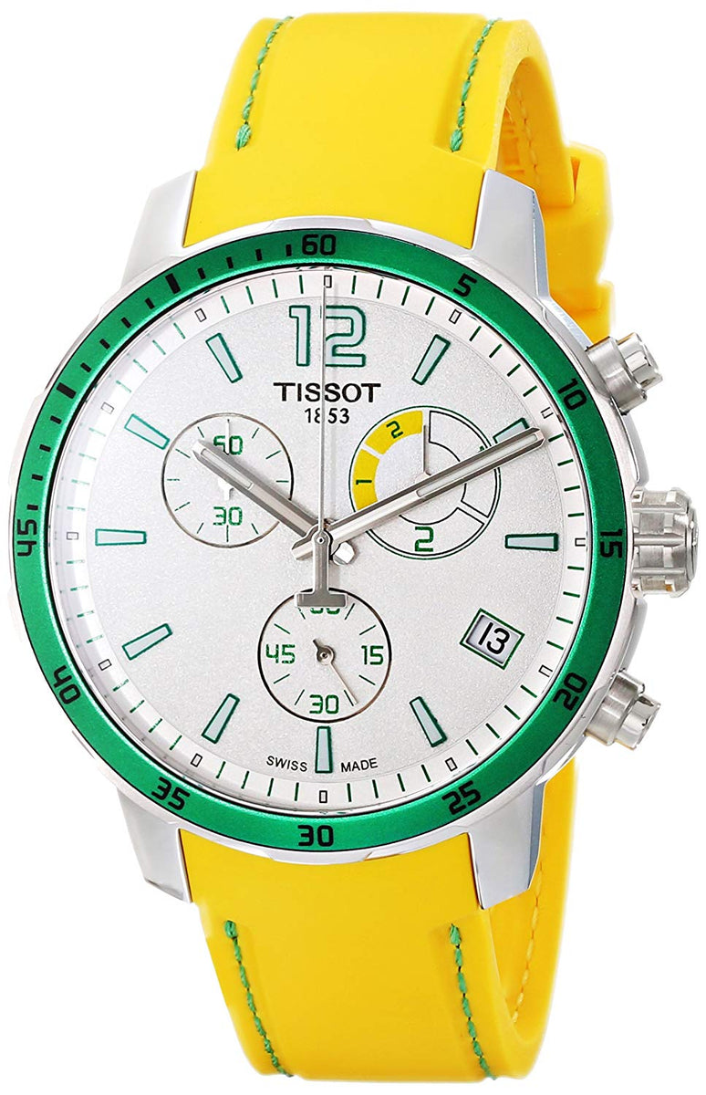 Tissot Men's T0954491703701 T-Sport 42mm Silver Dial Silicone Watch