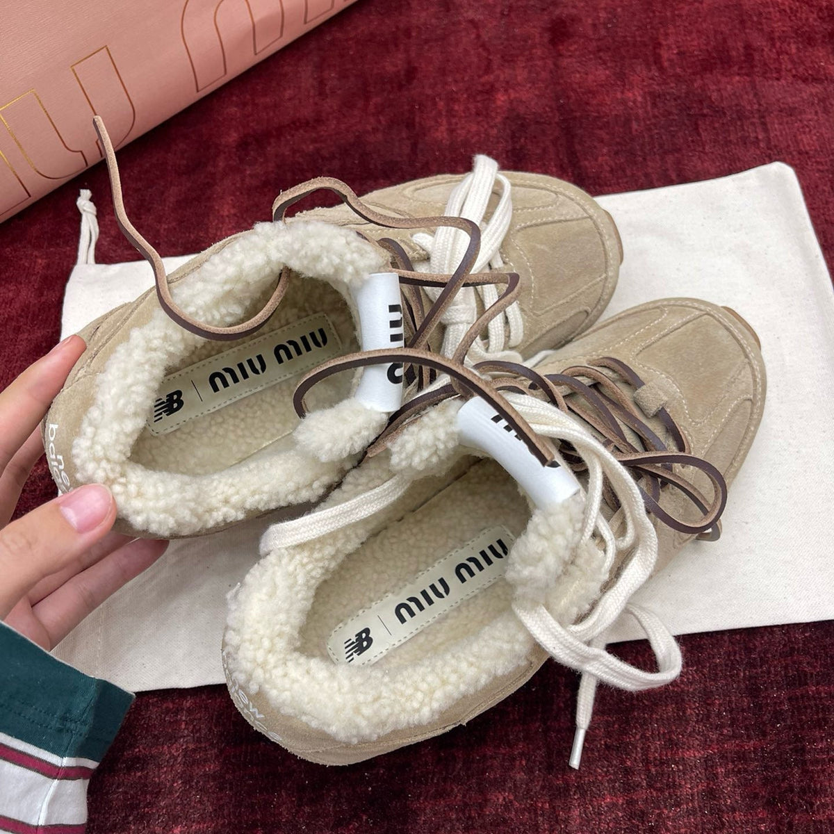 MIU M x NEW BALANCE TRAINERS