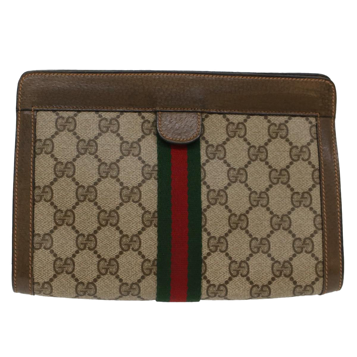 GUCCI Shima line Clutch Bag