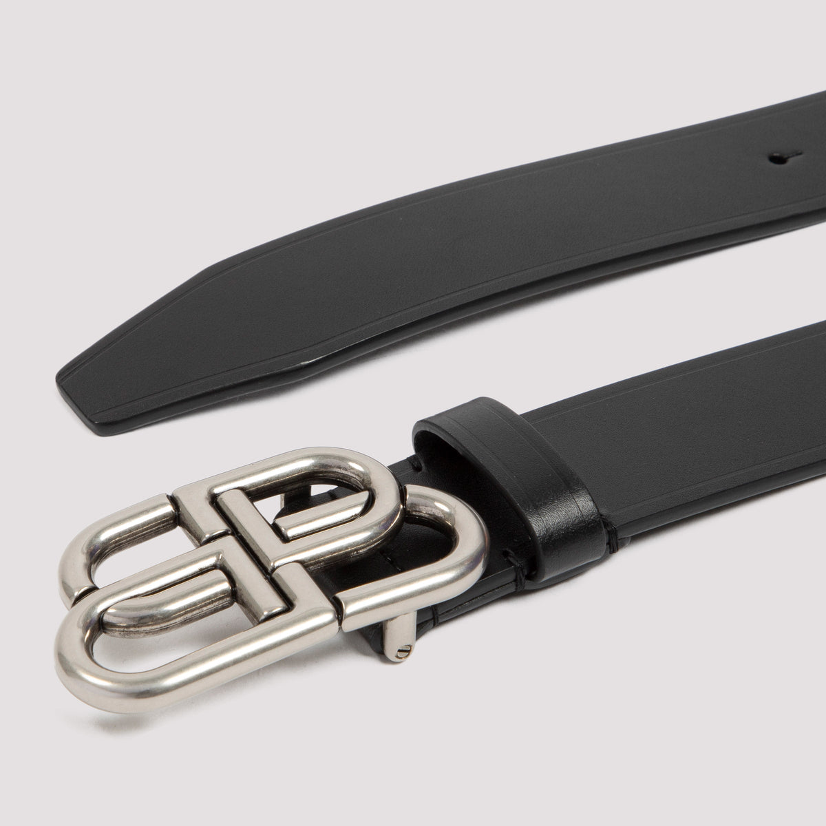 Balenciaga Leather Large Bb Belt Men