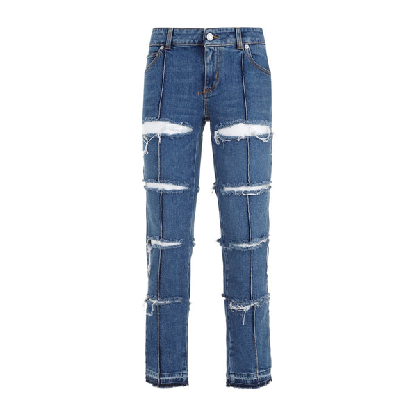 Alexander Mcqueen Denim Pants Women