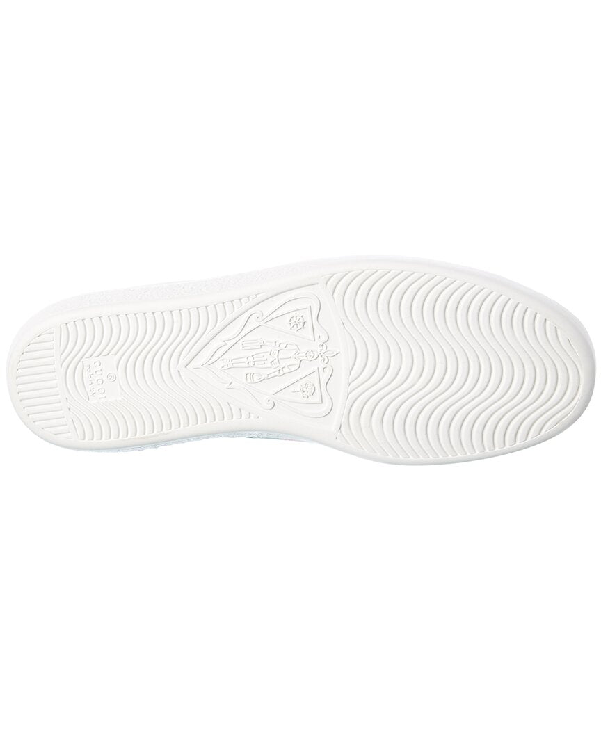 Gucci Ace Embroidered Bee Leather Sneaker