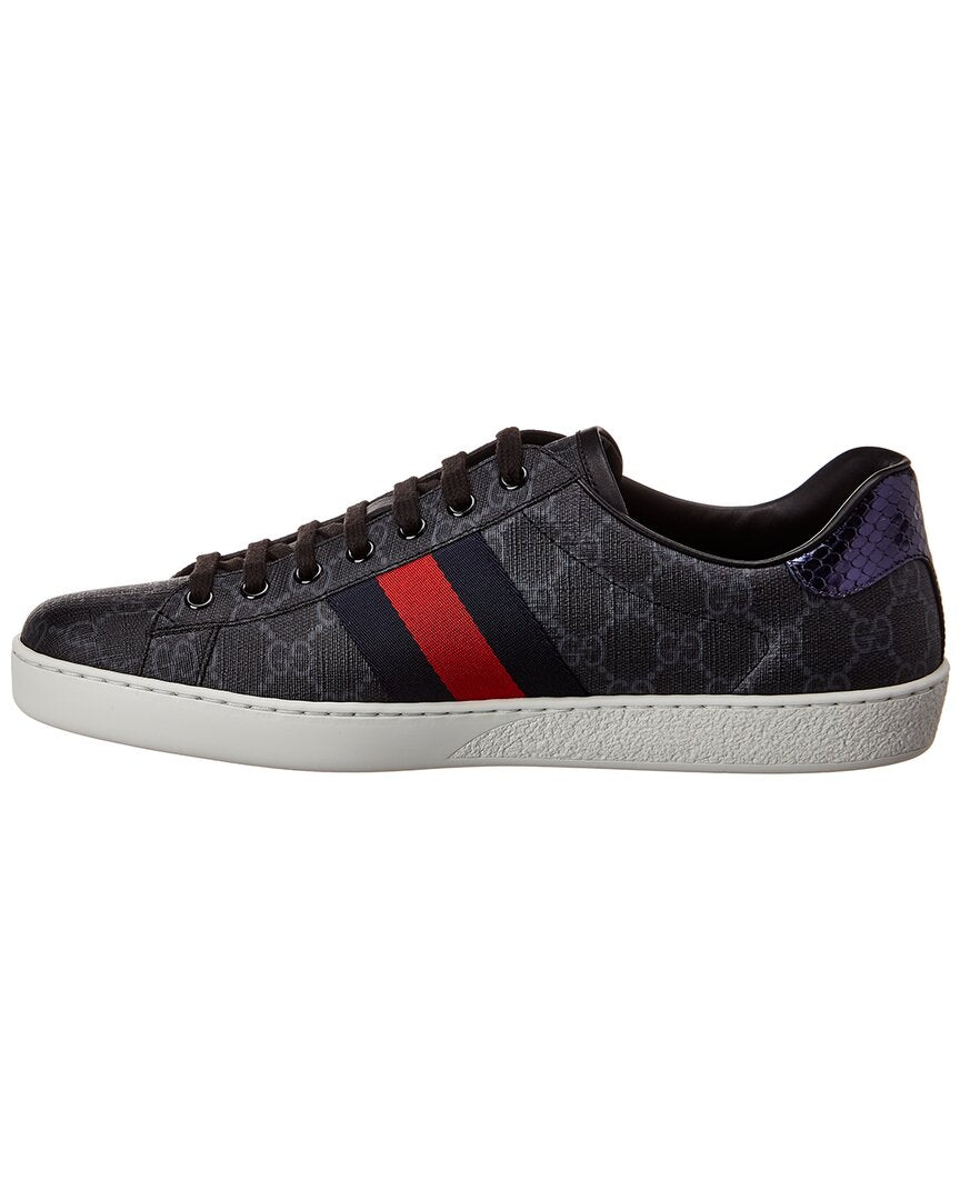 Gucci Ace Gg Supreme Canvas & Leather Sneaker