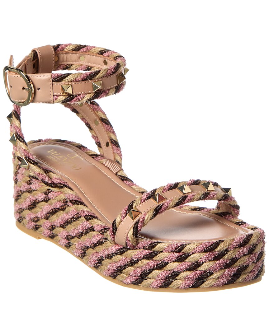 Valentino Rockstud 45 Leather Sandal