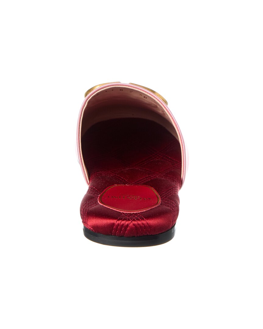 Valentino Vlogo Signature Satin Mule
