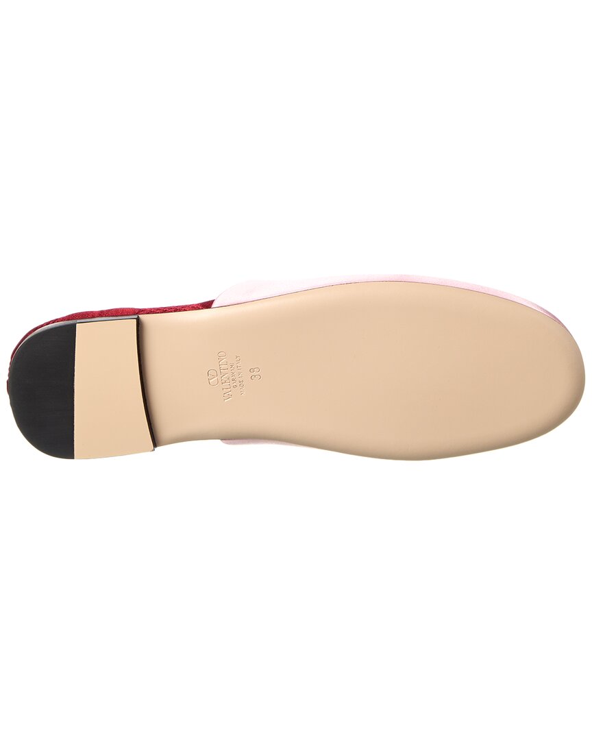 Valentino Vlogo Signature Satin Mule