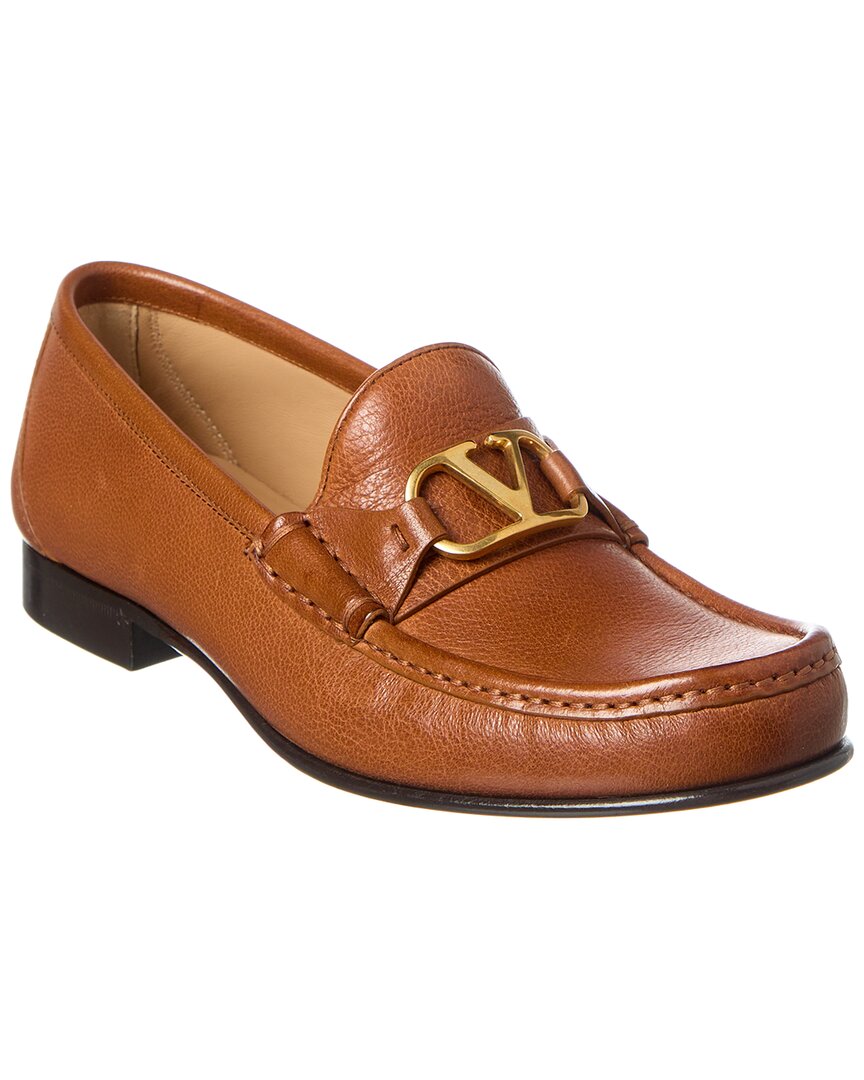 Valentino Vlogo Signature Leather Loafer