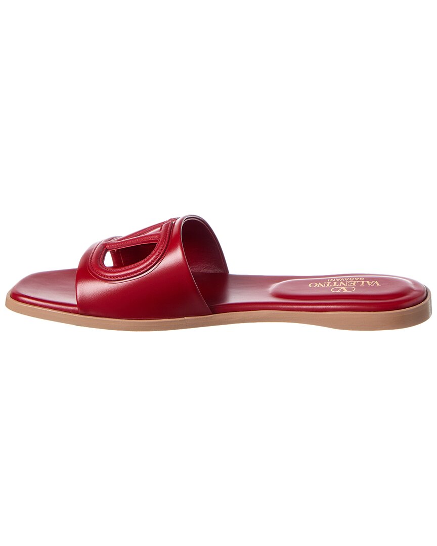 Valentino Vlogo Leather Sandal