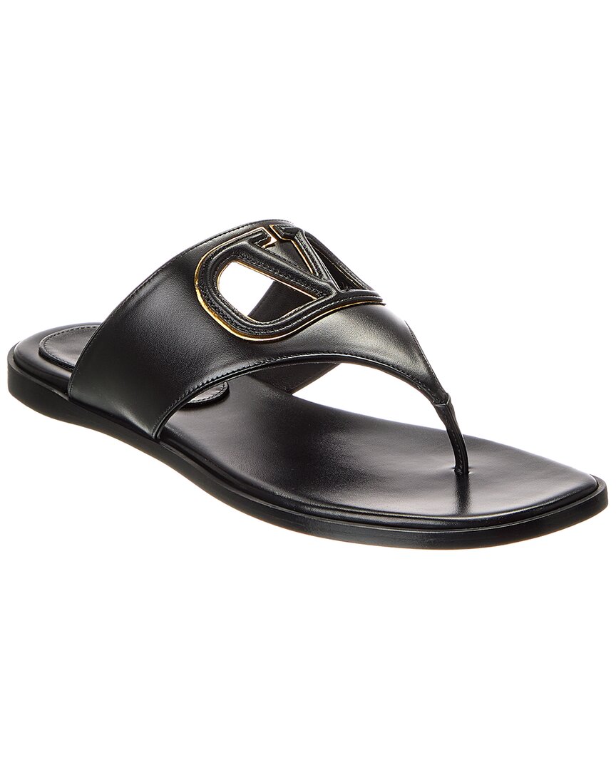 Valentino Vlogo Leather Sandal