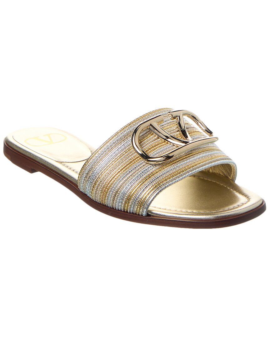 Valentino Vlogo Leather Sandal