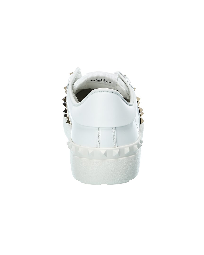 Valentino Rockstud Untitled Leather Sneaker