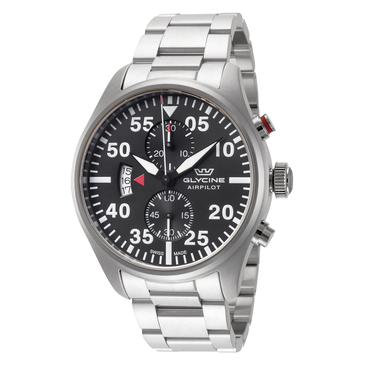 Glycine Men's Airpilot Chrono 44mm Quartz Watch