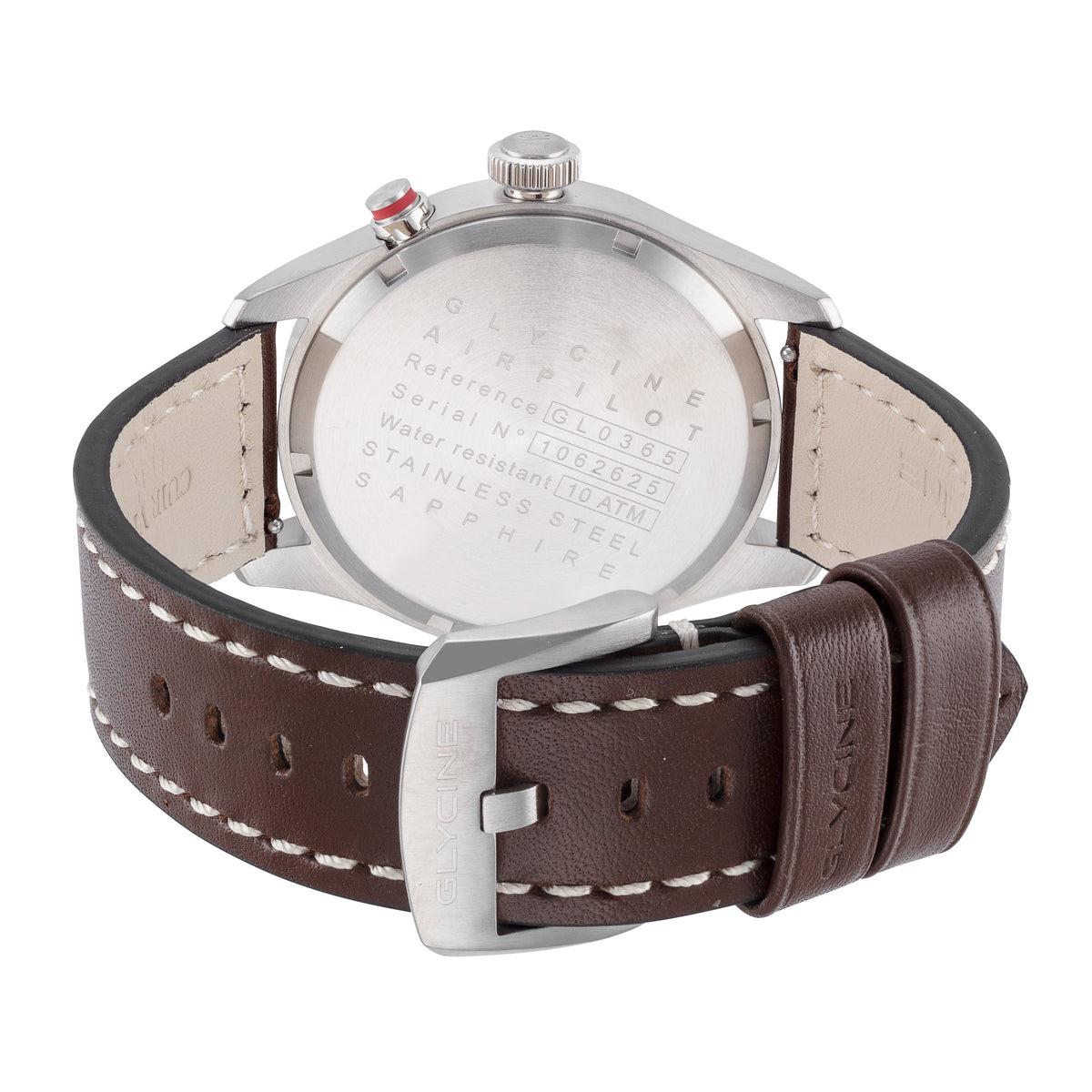 Glycine Men's Airpilot Dual Time 44mm Quartz Watch