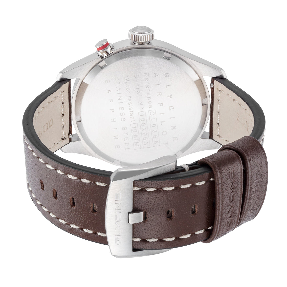 Glycine Men's Airpilot Dual Time 44mm Quartz Watch