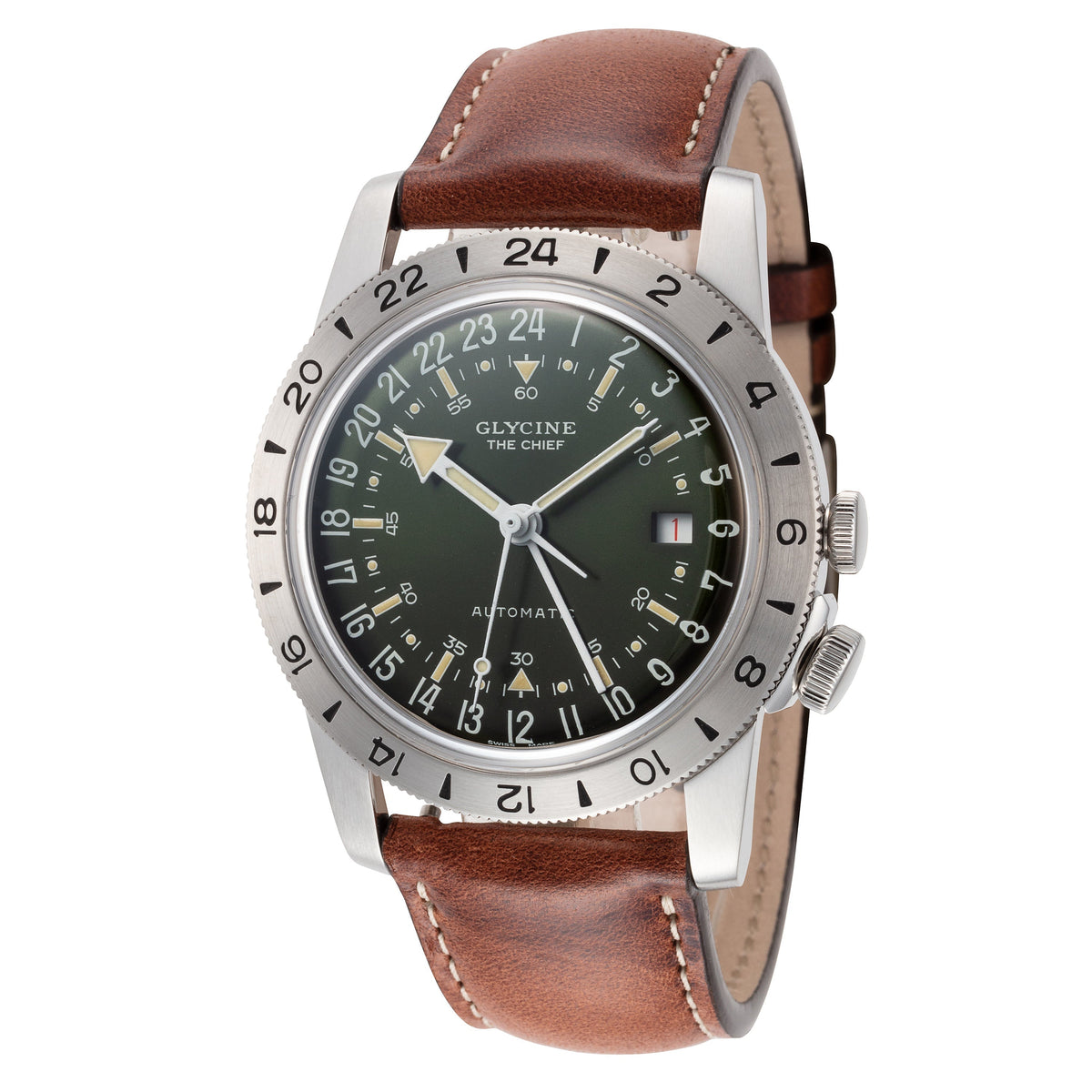 Glycine Men's GL0305 Airman Vintage The Chief 40mm Automatic Watch