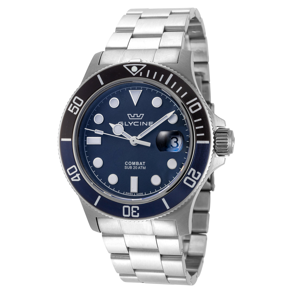 Glycine Men's Combat Sub 42mm Quartz Watch