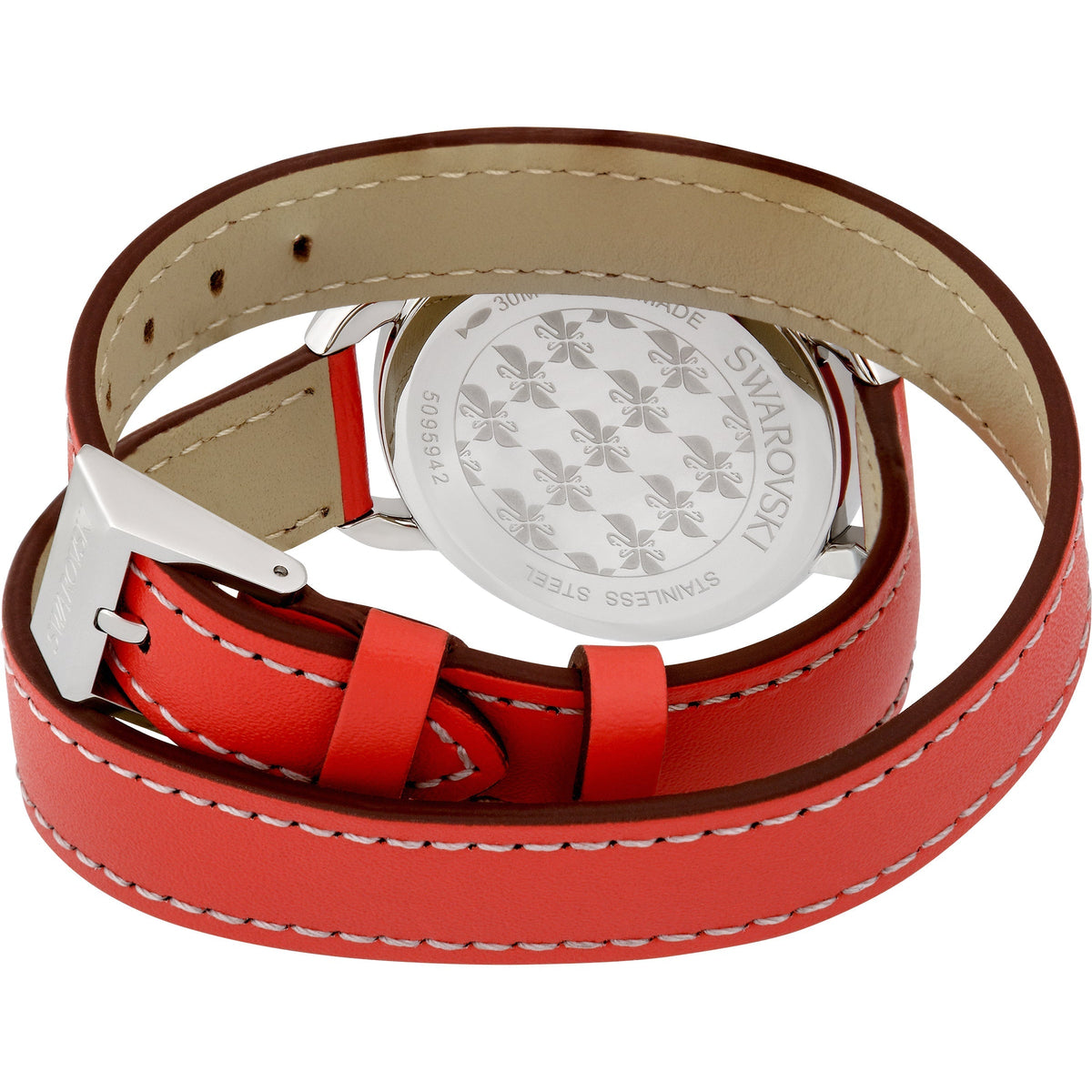 Swarovski Women's Alia Day Double Tour 37mm White Quartz Watch