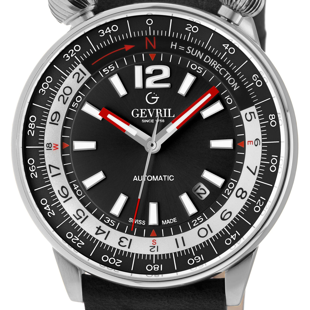 Gevril Men's Wallabout 44mm Automatic Watch 48561A