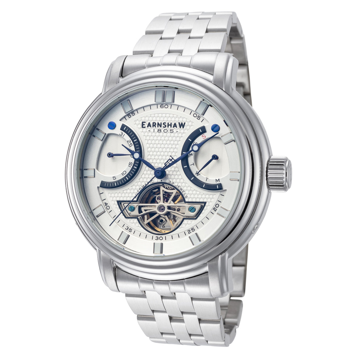 Thomas Earnshaw Men's ES-8184-33 Longcase 48mm Automatic Watch