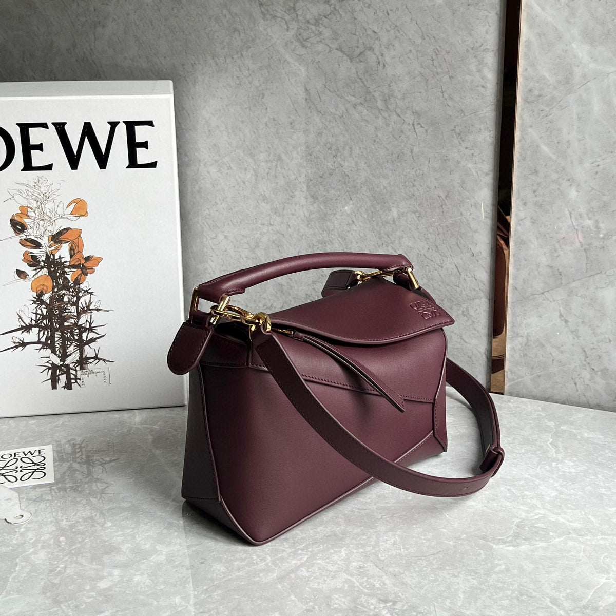 LOEW SMALL PUZZLE EDGE BAG